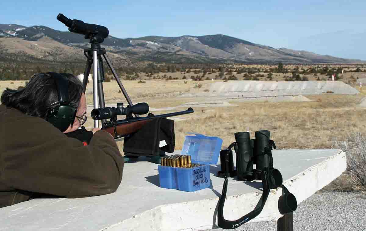 John does a lot of his longer-range testing at a local range that has plenty of steel gongs scattered out to 1,000 yards.